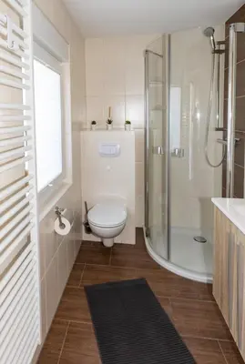 Ein Badezimmer in der Unterkunft Spreewaldhäuser am See