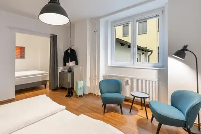 Ein Bett oder Betten in einem Zimmer der Unterkunft BENSIMON apartments Mitte - Moabit