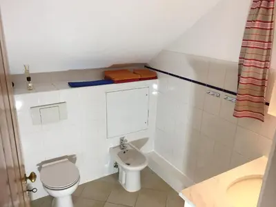 Ein Badezimmer in der Unterkunft Lilienthalschlösschen