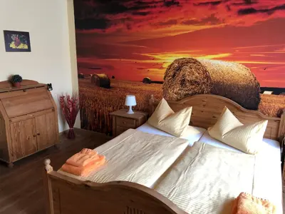 Ein Bett oder Betten in einem Zimmer der Unterkunft Hotel Schützenhaus