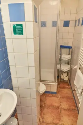 Ein Badezimmer in der Unterkunft Hof Märkische Heide