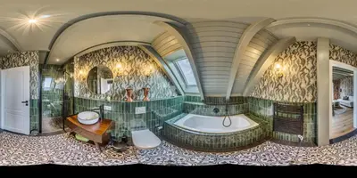 Ein Badezimmer in der Unterkunft Alwine - Landhaus an den Spreewiesen