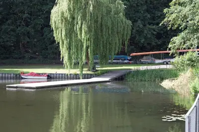 Blick auf einen Fluss in der Nähe der Ferienwohnung