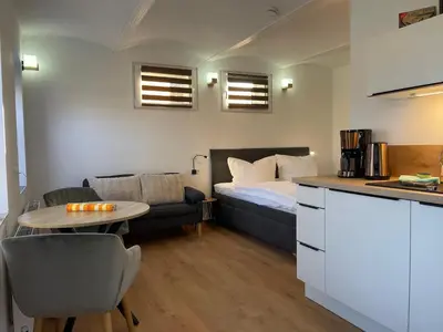 Küche/Küchenzeile in der Unterkunft Spreewaldapartments-Kossatz