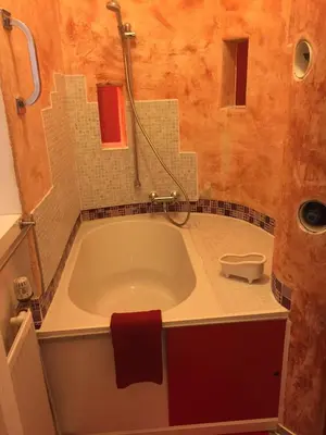 Ein Badezimmer in der Unterkunft Appartement am Tegeler See