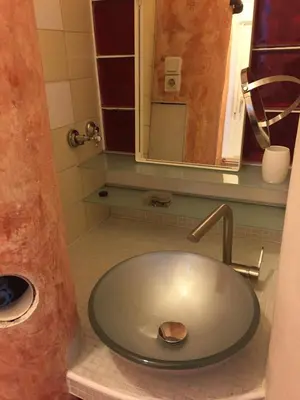 Ein Badezimmer in der Unterkunft Appartement am Tegeler See