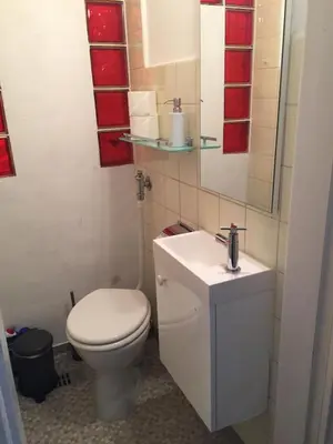 Ein Badezimmer in der Unterkunft Appartement am Tegeler See