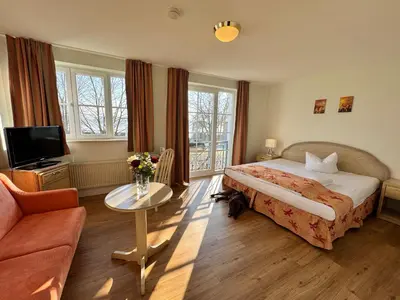 TV/Unterhaltungsangebot in der Unterkunft Altes Kasino Hotel am See