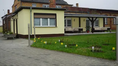 Das Gebäude in dem sich die Ferienwohnung befindet