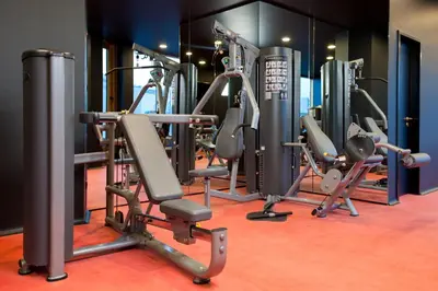 Das Fitnesscenter und/oder die Fitnesseinrichtungen in der Unterkunft Axel Hotel Berlin - Adults Only
