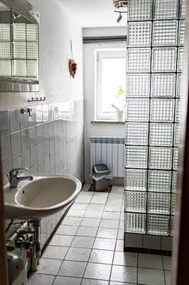 Ein Badezimmer in der Unterkunft Zimmervermietung Familie Schuster