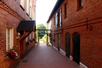 Das Gebäude in dem sich die Ferienwohnung befindet