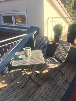 Ein Balkon oder eine Terrasse in der Unterkunft Studio Templin