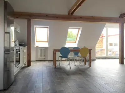 Küche/Küchenzeile in der Unterkunft Studio Templin
