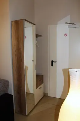 Ein Bett oder Betten in einem Zimmer der Unterkunft Stars Berlin Apartments Essener Straße