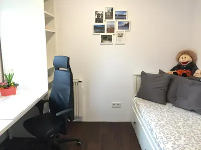 Ein Sitzbereich in der Unterkunft Ferienwohnung Felix am See