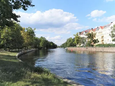 Blick auf einen Fluss in der Nähe der Ferienwohnung