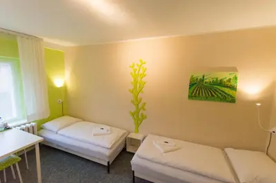Ein Bett oder Betten in einem Zimmer der Unterkunft 