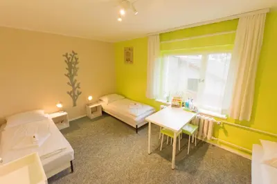 Ein Bett oder Betten in einem Zimmer der Unterkunft 