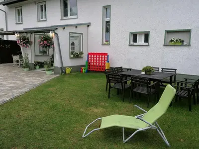 Ein Garten an der Unterkunft 
