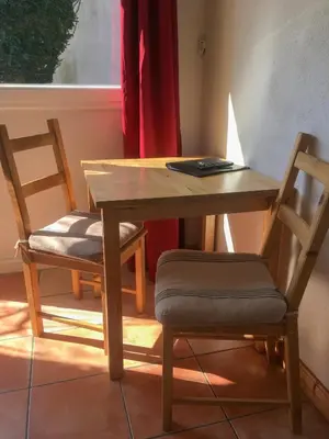 Ein Sitzbereich in der Unterkunft Landhof Potsdam