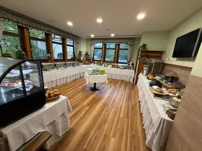 Küche/Küchenzeile in der Unterkunft Neue Mühle Kleines Landhotel
