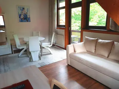 Ein Sitzbereich in der Unterkunft Neue Mühle Kleines Landhotel