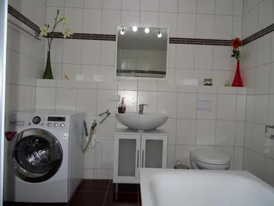Ein Badezimmer in der Unterkunft Ferienwohnungen Amselweg
