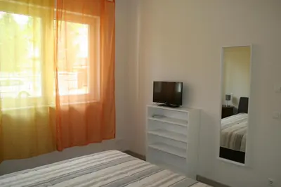 Ein Bett oder Betten in einem Zimmer der Unterkunft Business Lounge Potsdam
