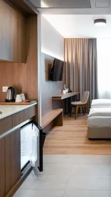 Ein Bett oder Betten in einem Zimmer der Unterkunft Ocak Aparthotel