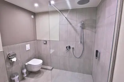 Ein Badezimmer in der Unterkunft Ocak Aparthotel