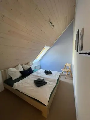 TV/Unterhaltungsangebot in der Unterkunft Blaues Haus am See