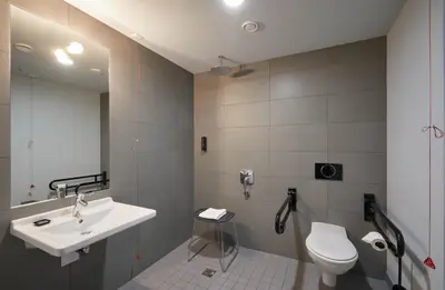 Ein Badezimmer in der Unterkunft Hotel Rossi