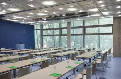 Der Geschäftsbereich oder Konferenzraum in der Unterkunft Hotel Rossi