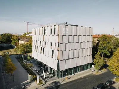 Das Gebäude in dem sich das Hotel befindet