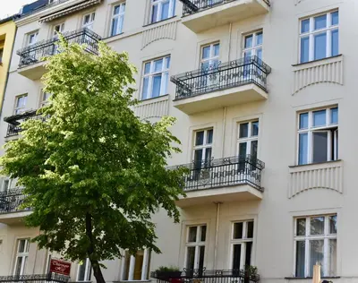 Das Gebäude in dem sich die Ferienwohnung befindet