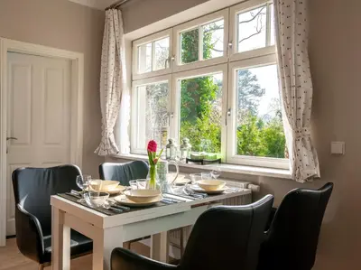 Ein Sitzbereich in der Unterkunft Ferienwohnung Berlin