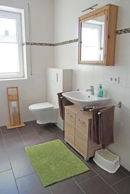 Ein Badezimmer in der Unterkunft Ferienwohnungen am Roten Nil