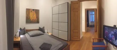 Ein Bett oder Betten in einem Zimmer der Unterkunft City-Apartment Berlin Charlottenburg