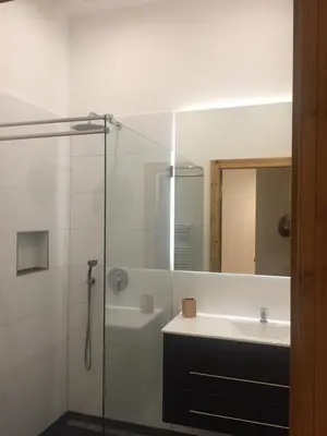 Ein Badezimmer in der Unterkunft City-Apartment Berlin Charlottenburg