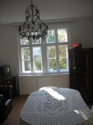 Ein Bett oder Betten in einem Zimmer der Unterkunft Ferienwohnung Westend-Grunewald