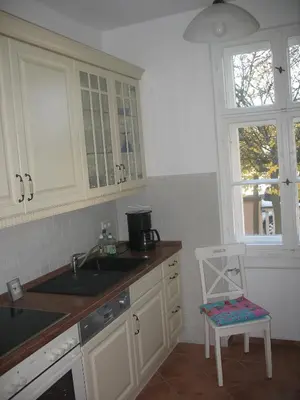 Küche/Küchenzeile in der Unterkunft Ferienwohnung Westend-Grunewald
