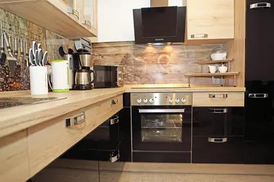 Küche/Küchenzeile in der Unterkunft Ferienhaus-Parsteinsee