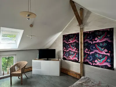 TV/Unterhaltungsangebot in der Unterkunft Ferienhaus Lotte Havelland