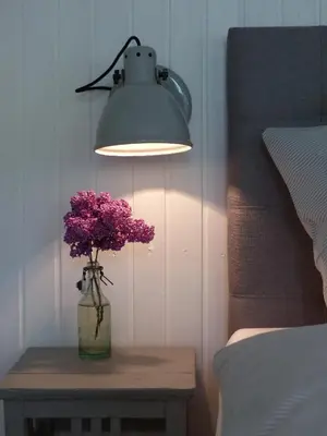 Ein Bett oder Betten in einem Zimmer der Unterkunft Feine Laube