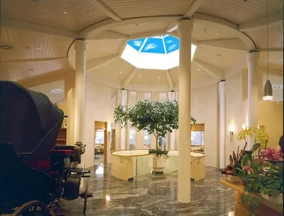 Ein Sitzbereich in der Unterkunft Seehotel Luisenhof