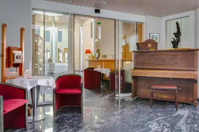 Ein Sitzbereich in der Unterkunft Seehotel Luisenhof