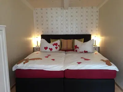 Ein Bett oder Betten in einem Zimmer der Unterkunft Bungalow am Schwielochsee