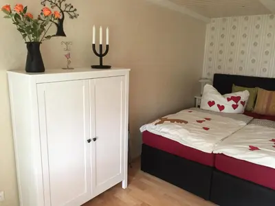 Ein Bett oder Betten in einem Zimmer der Unterkunft Bungalow am Schwielochsee