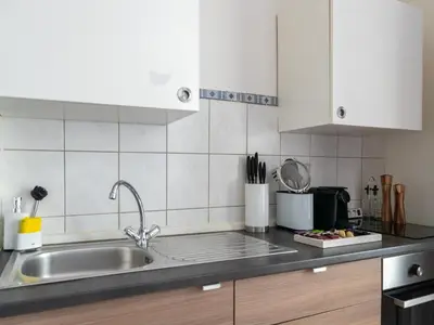 Küche/Küchenzeile in der Unterkunft Apartment Berlin Kaiser-Friedrich-Straße